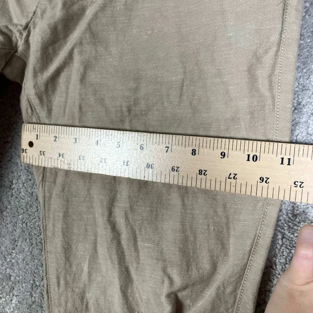 Banana Republic 31x32 Kentfield Straight Linen Blend Beige Mens Dress Pants